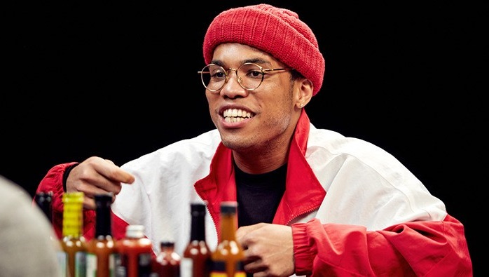 Anderson Paak Eats Spicy Nuggets Sings About Sauce on Hot Ones