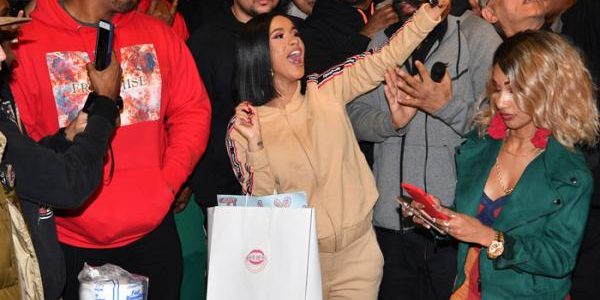 Cardi B Hands Out Winter Coats in Brooklyn