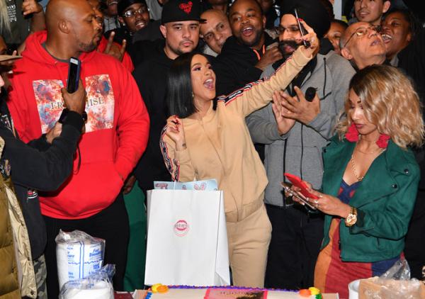 Cardi B Hands Out Winter Coats in Brooklyn