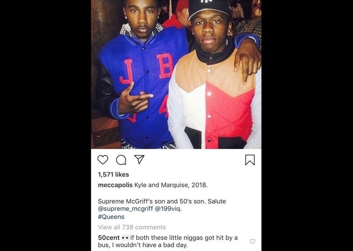 50 Cent Says He Wouldnt Mind If Son Got Hit By a Bus