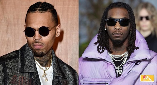 Chris Brown Tells Offset To 'Fight Him' Over 21 Savage Arrest Meme