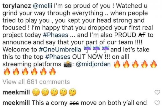 Meek Mill Blasts Tory Lanez And Melii For Making Corny Moves 2019