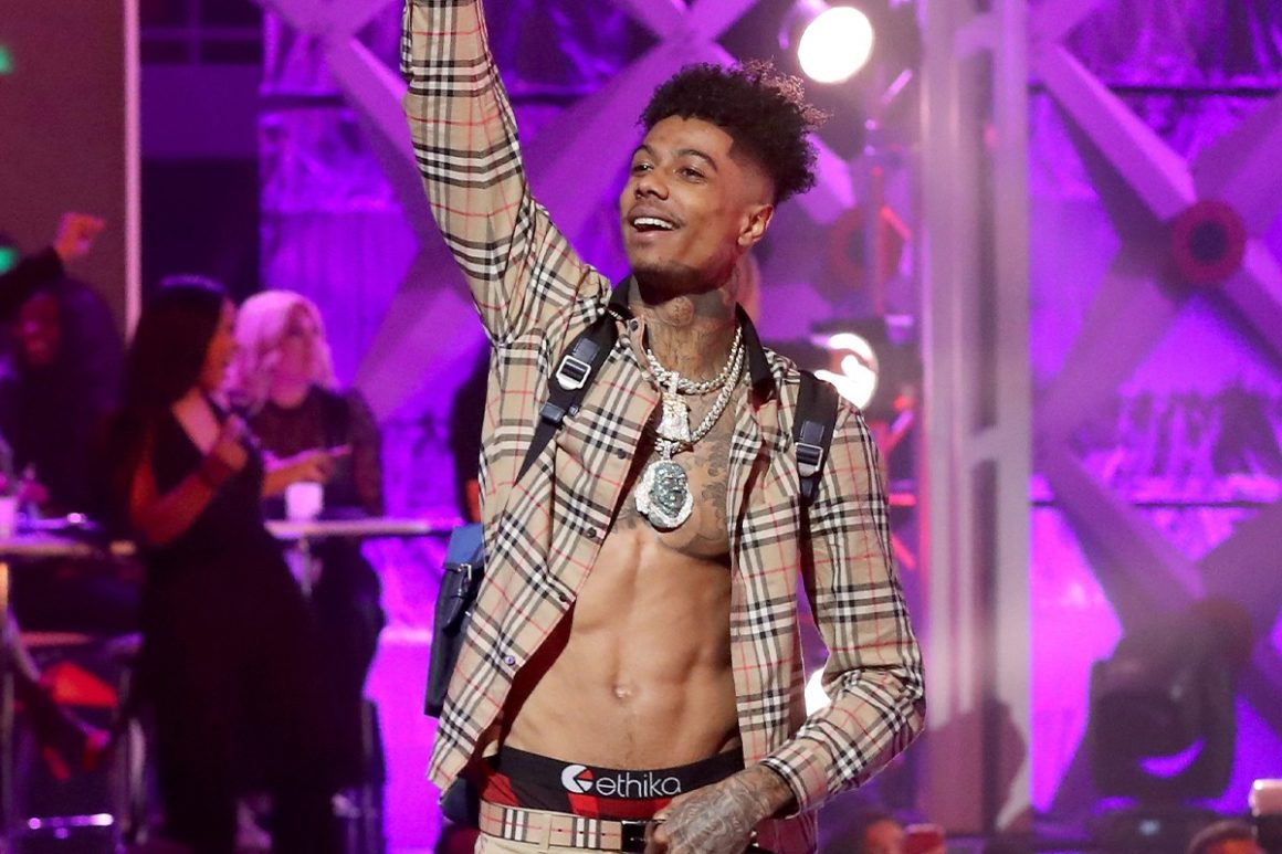 Footage Of Blueface Knocking a Man Out With One Punch Leaks