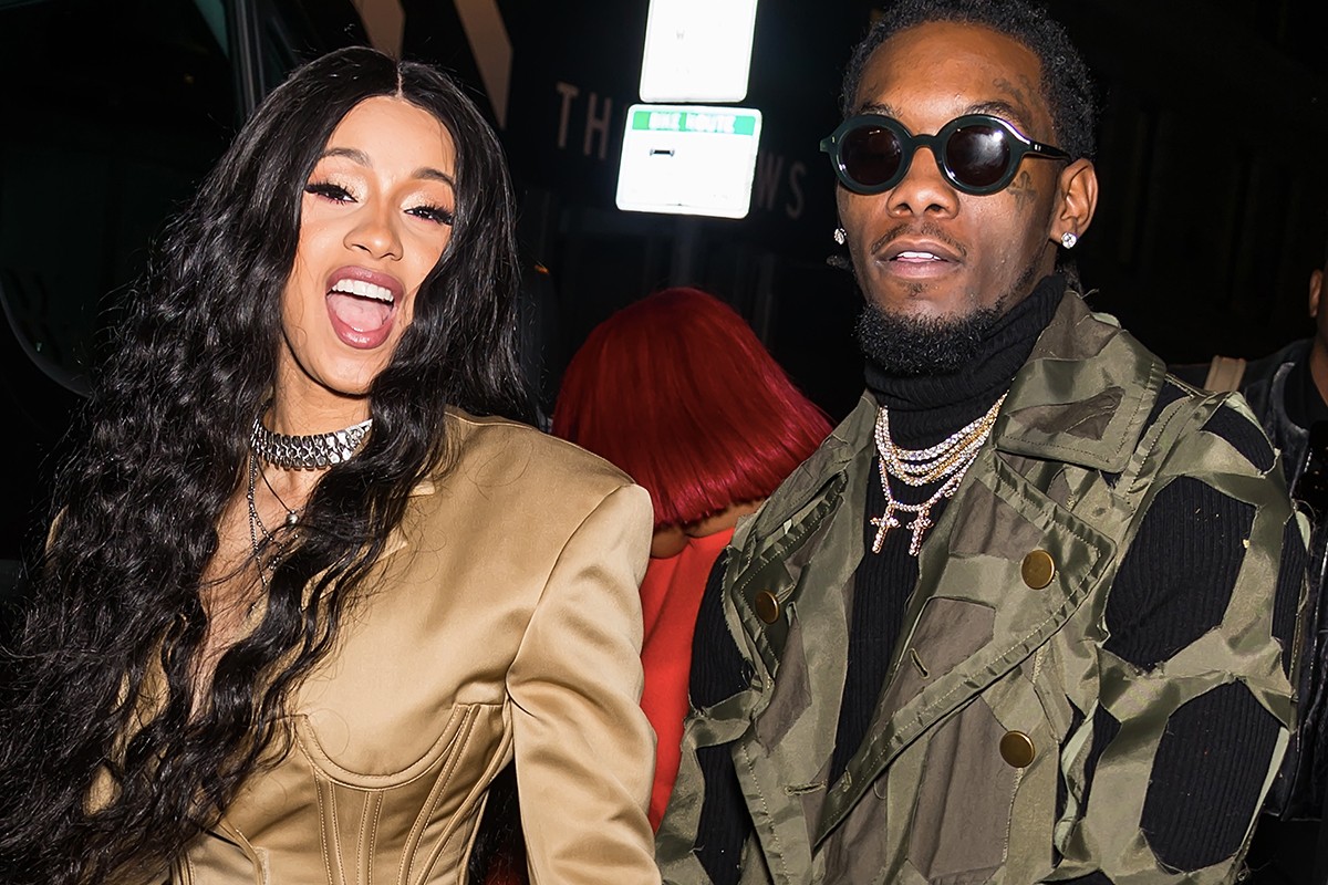 Offset Gives Head To Poster Of Cardi B