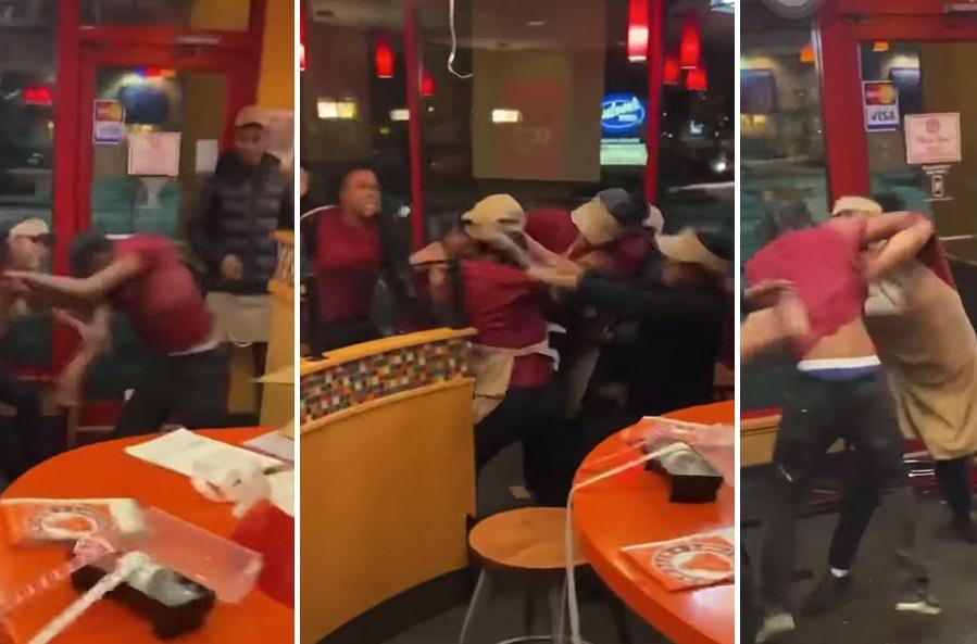 Popeyes Employee Brawl Caught on Video by Shocked Customer