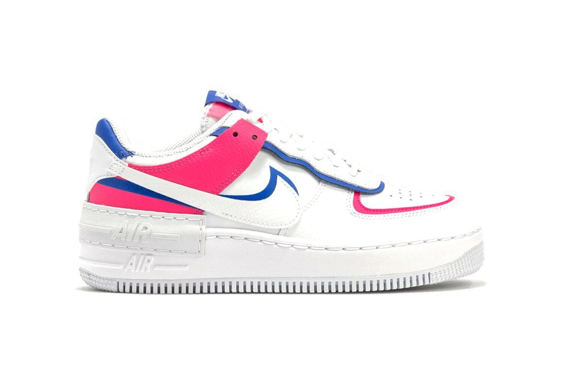 Nike's Latest Air Force 1 Shadow in 'White/Blue/Pink'