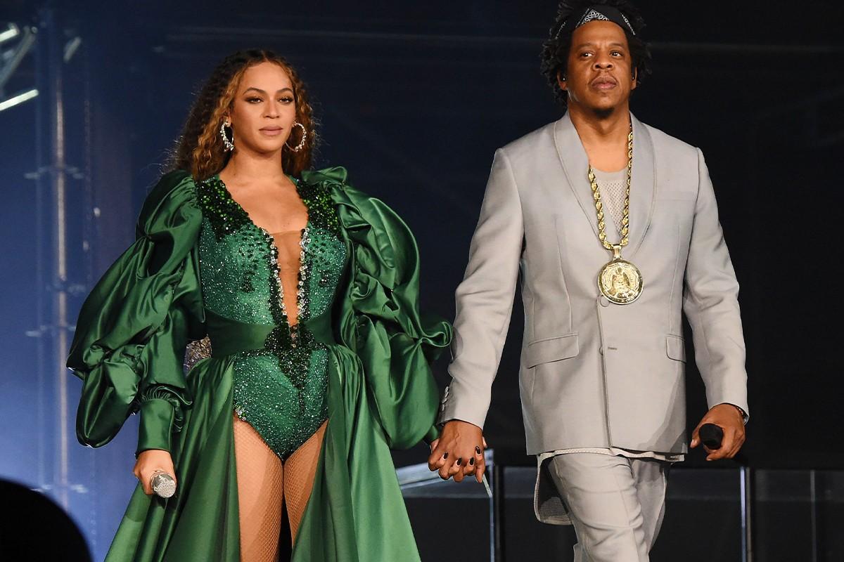 Jay-Z and Beyonce Spotted Sitting Down During National Anthem at Super Bowl