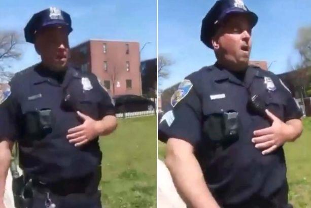 Footage Shows Baltimore Cop Purposely Coughing Near Residents