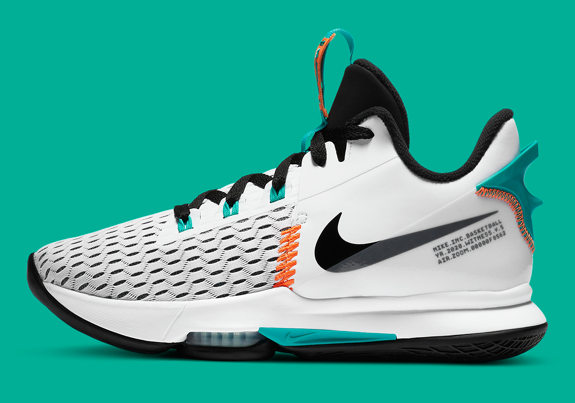 The Nike LeBron Witness V Gets A Miami-Friendly Colorway