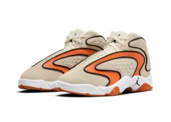 The Air Jordan Womens OG Returns In ‘Coconut Milk’ And Orange Basketball Leather