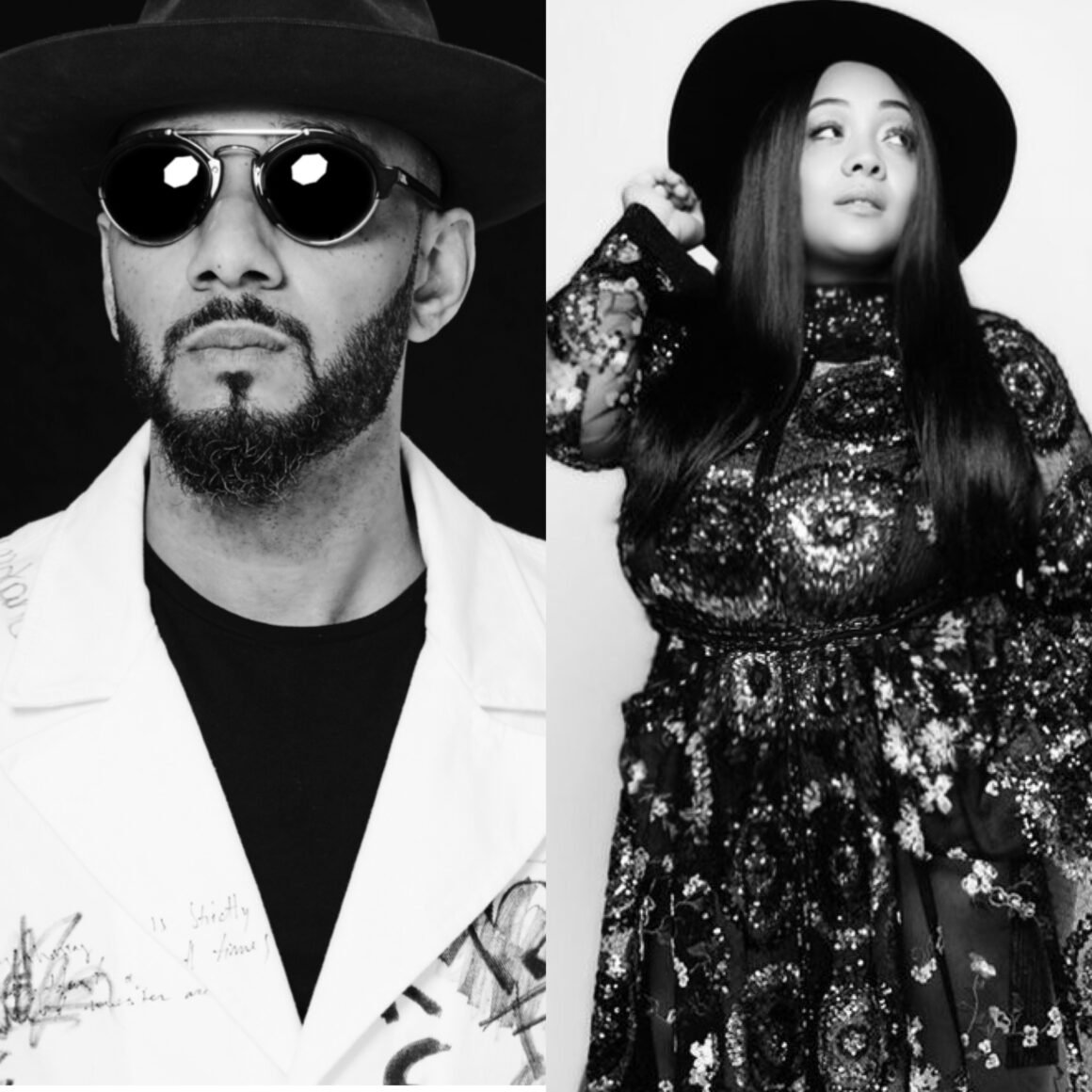 Swizz Beatz Shows Rapper SKG Love At The BET Hip Hop Awards Celebrating