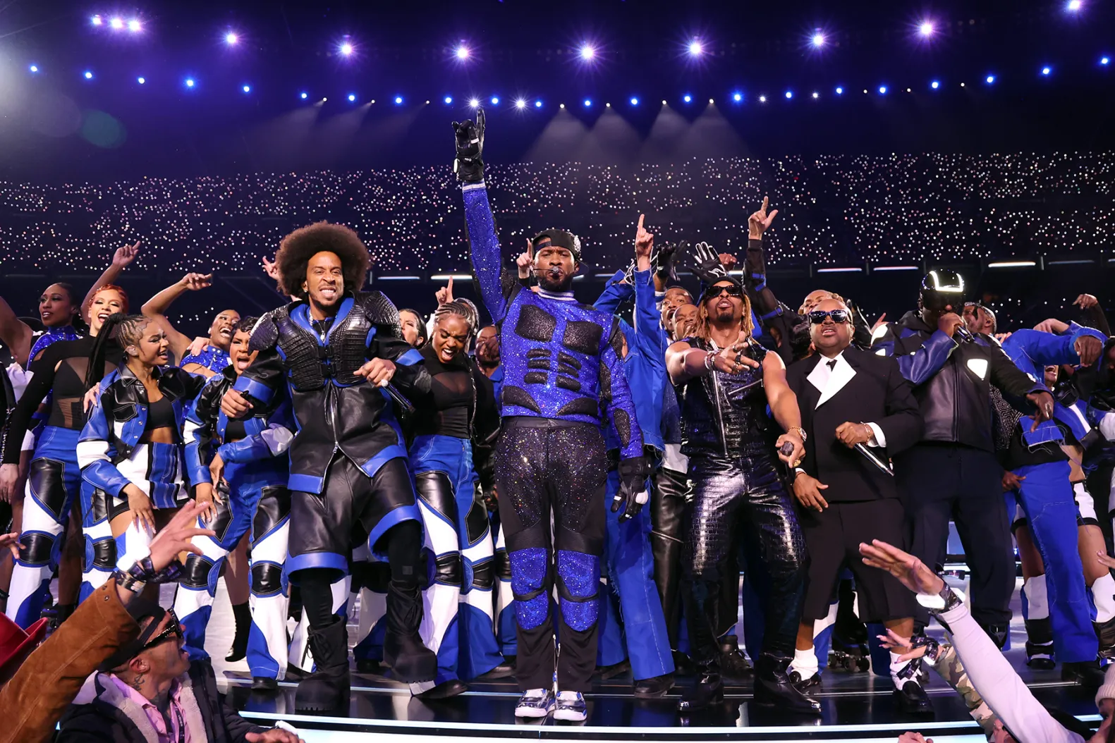 Usher Delivers Hit-Filled Halftime Show Reminiscent of Carolina’s Last Super Bowl