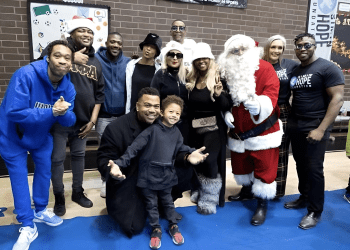 Omar Gooding, Torrei Hart, Ray Cunningham, Miguel Nunez Jr., Amina Buddafly, Roccstar, and Ray J Show Support at Harvard Park Event