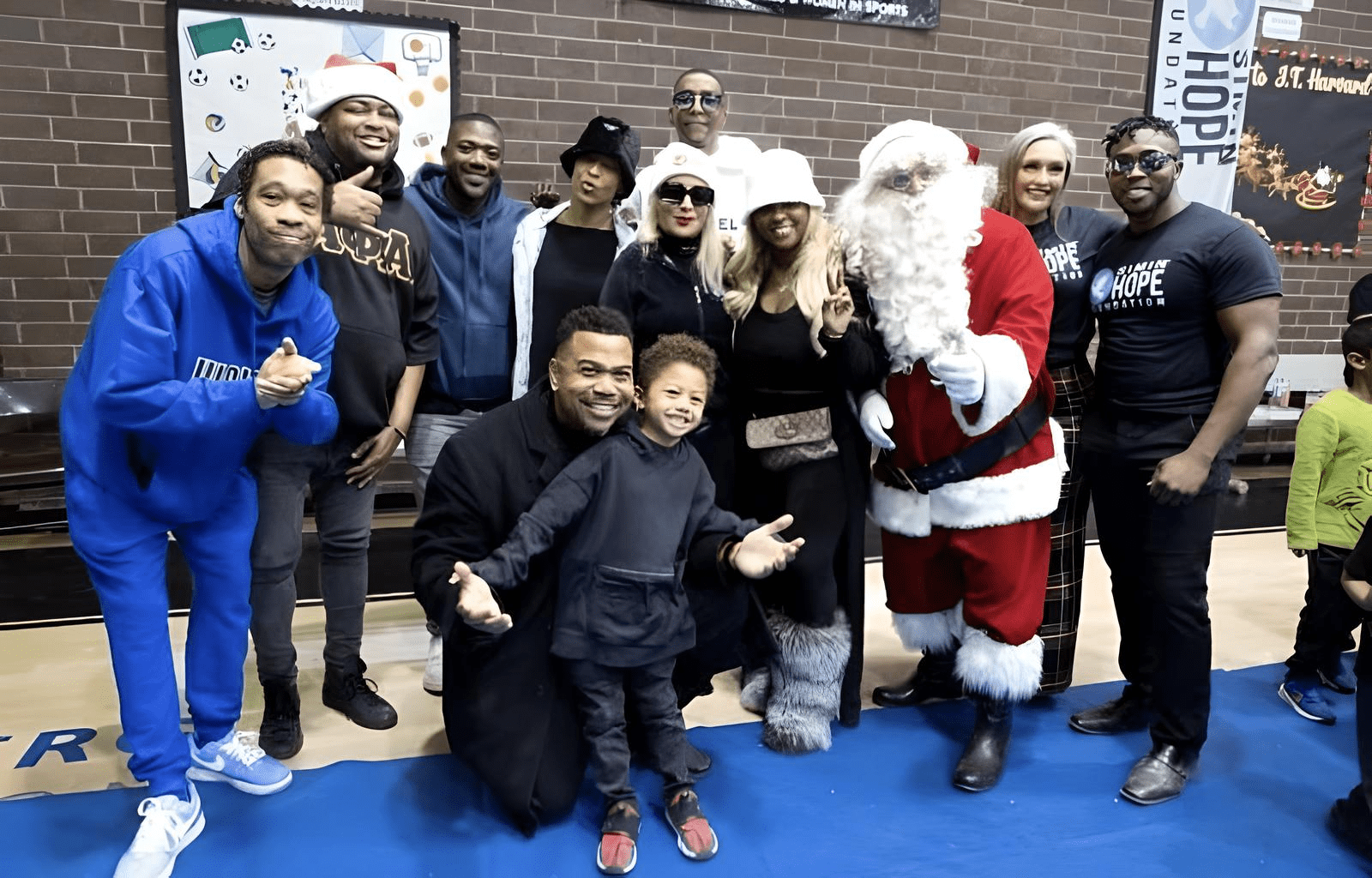 Omar Gooding, Torrei Hart, Ray Cunningham, Miguel Nunez Jr., Amina Buddafly, Roccstar, and Ray J Show Support at Harvard Park Event