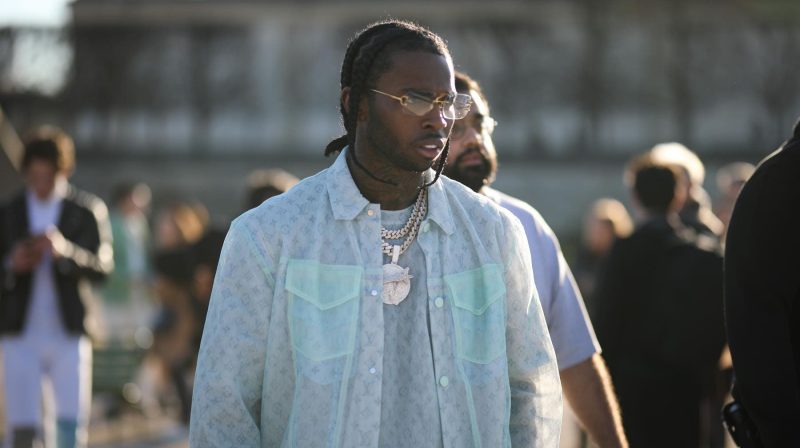 Pop Smoke attends Paris Fashion Week in January 2020. His killer Deijae Jester received an additional four-year sentence in a fentanyl case.