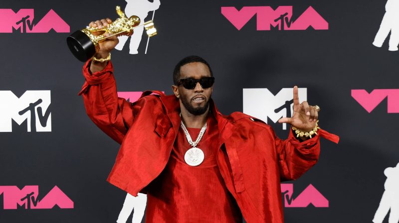 Sean Diddy Combs at the 2023 MTV Video Music Awards as his legal dispute with producer Lil Rod continues