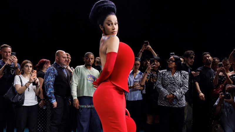 Cardi B at the Robert Wun Haute Couture Fall/Winter 2026/2027 show in Paris