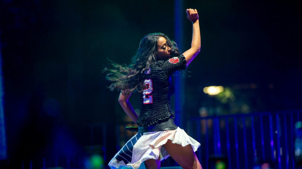 Tinashe performing at Devilpalooza 2026 at Arizona State University