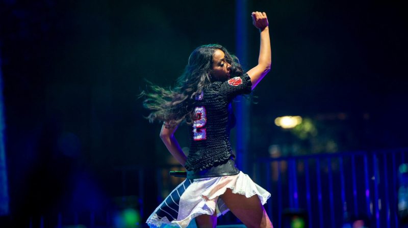 Tinashe performing at Devilpalooza 2026 at Arizona State University