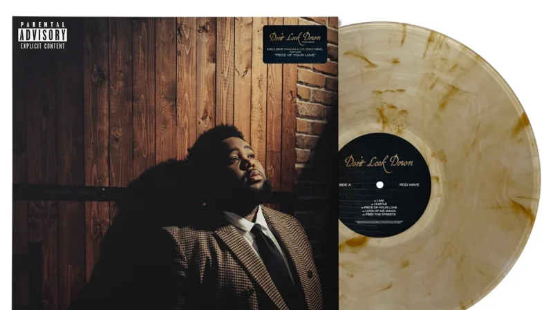 Rod Wave Don’t Look Down album artwork and PANGEA vinyl