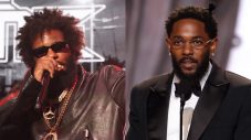 The Game and Kendrick Lamar pictured in a split editorial image