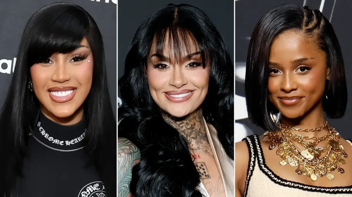 Cardi B and Kehlani pictured together in a 2026 editorial collage