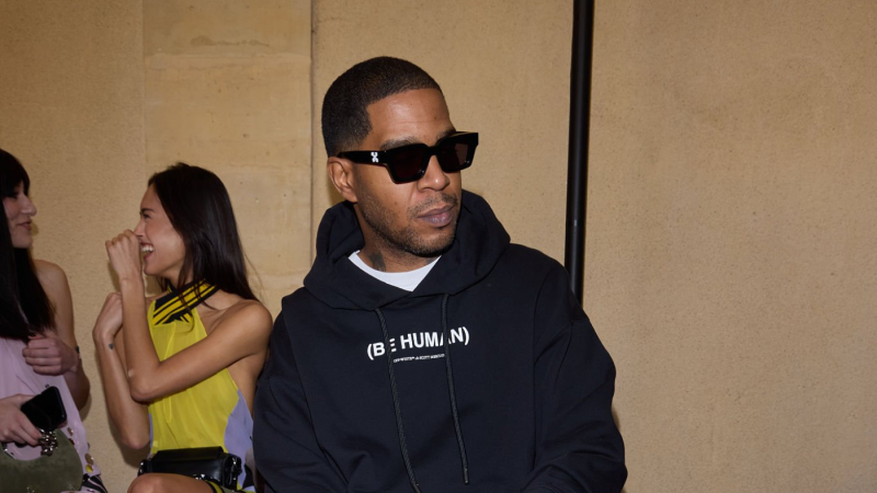 Kid Cudi - PARIS, FRANCE - MARCH 05: (EDITORIAL USE ONLY - For Non-Editorial use please seek approval from Fashion House) Kid Cudi attends the Off-White Womenswear Fall/Winter 2026-2027 show as part of Paris Fashion Week on March 05, 2026 in Paris, France. (Photo by Peter White/Getty Images)
