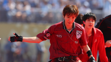 j-hope - EAST RUTHERFORD, NJ - JULY 19: J-Hope of BTS performs during the half time show during the FIFA World Cup 26 Final between Spain and Argentina on July 19, 2026 at New York/New Jersey Stadium in East Rutherford, New Jersey. (Photo by Rich Graessle/Icon Sportswire via Getty Images)