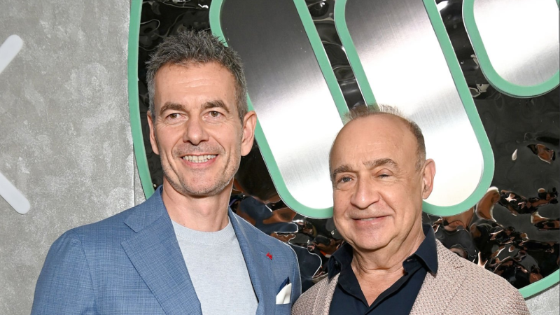 Robert Kyncl - LOS ANGELES, CALIFORNIA - JANUARY 29: (L-R) Robert Kyncl and Leonard Blavatnik attend the Warner Music Group Pre-Grammy awards party on January 29, 2026 in Los Angeles, California. (Photo by Jon Kopaloff/Getty Images for Warner Music Group)