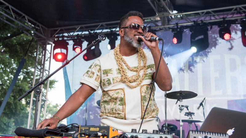 Ishmael Butler - FORT WORTH, TX - APRIL 28: Ishmael Butler of Shabazz Palaces perform live on stage on April 28, 2018 in Fort Worth, Texas. (Photo by Jim Bennett/Getty Images)