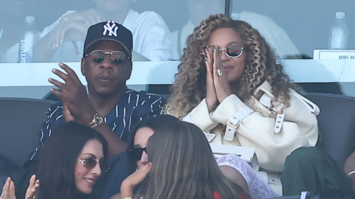 JAY-Z - US rapper Jay-Z and singer Beyonce attend the 2026 World Cup football tournament final match between Spain and Argentina at the New York/New Jersey Stadium in East Rutherford on July 19, 2026. (Photo by CHARLY TRIBALLEAU / AFP via Getty Images)