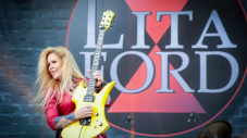 Lita Ford - MONTREAL, QC - AUGUST 08: Lita Ford performs on Day 2 of the Heavy Montreal Festival at Parc Jean-Drapeau on August 8, 2015 in Montreal, Canada. (Photo by Mark Horton/Getty Images)